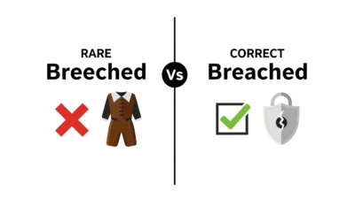 breeched vs breached