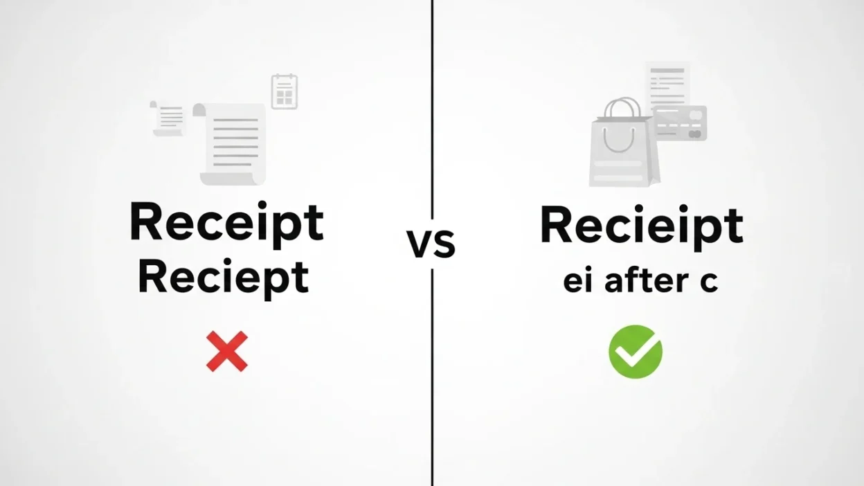 receipt or reciept