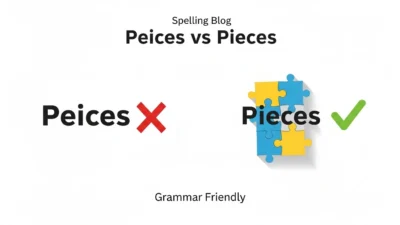peices vs pieces