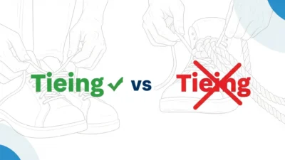 tieing vs tying