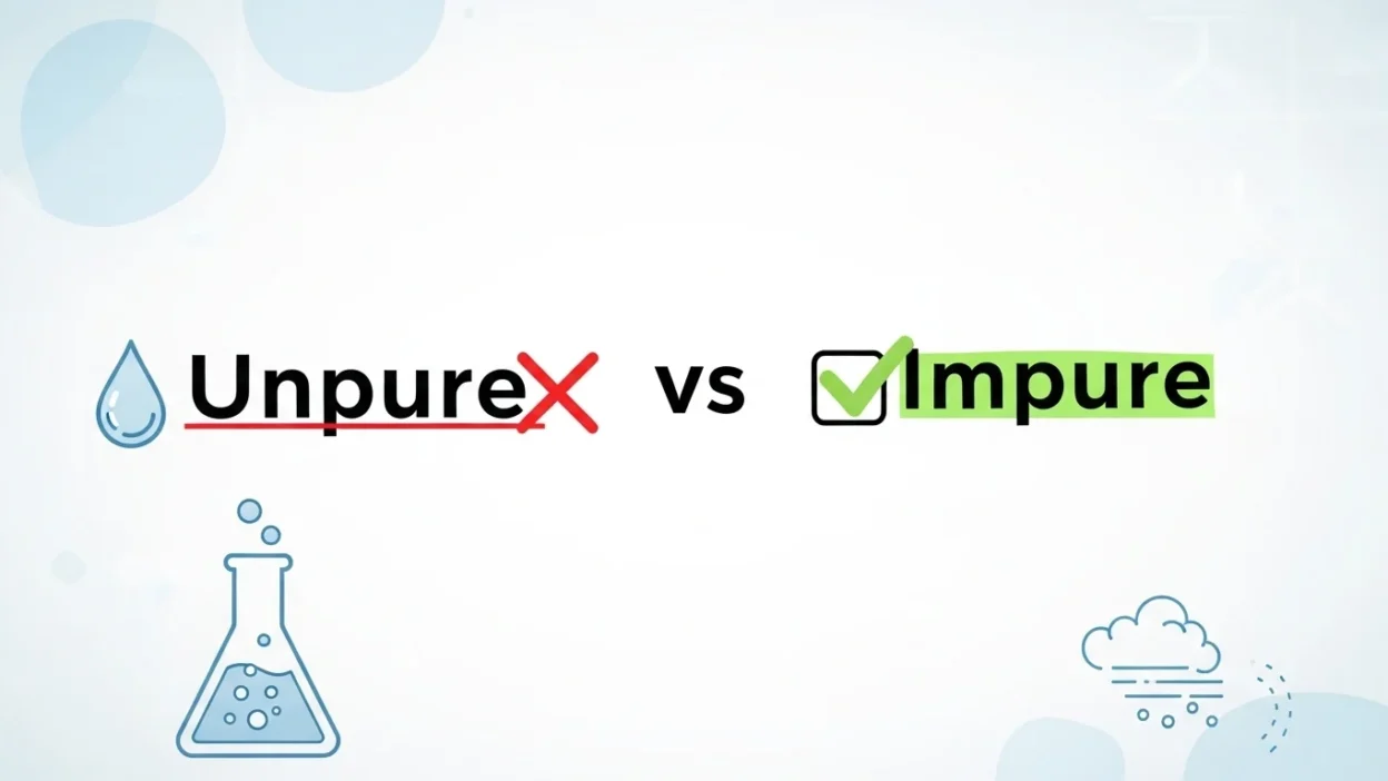 unpure vs impure