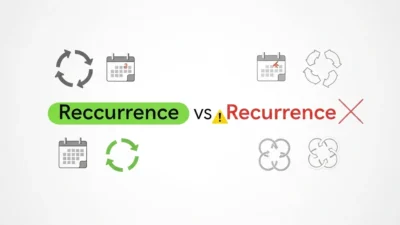 reoccurrence vs recurrence