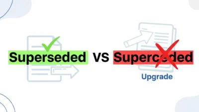 superseded vs superceded