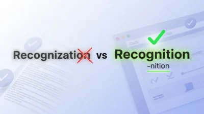 recognization vs recognition