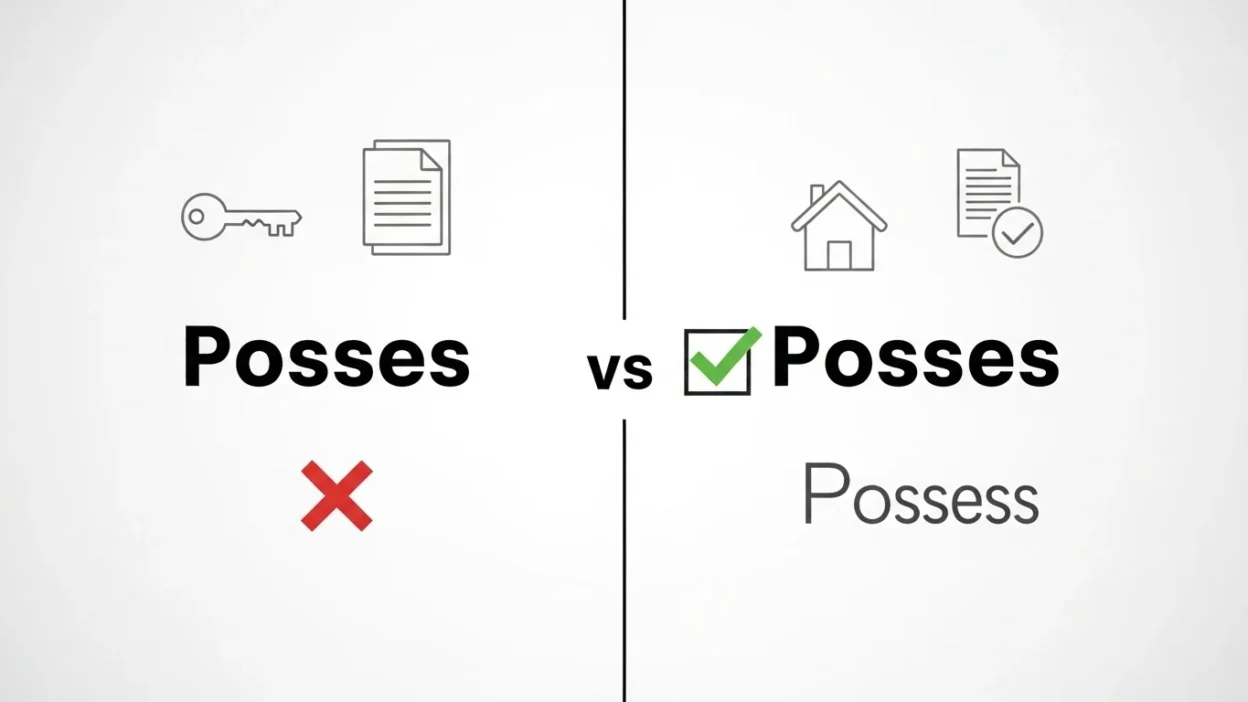 possess vs posses