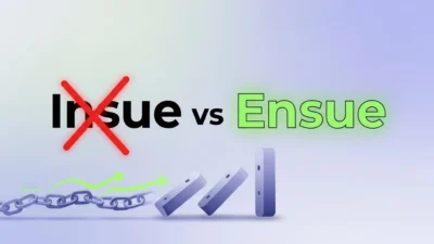 insue vs ensue
