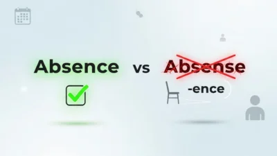 absence vs absense