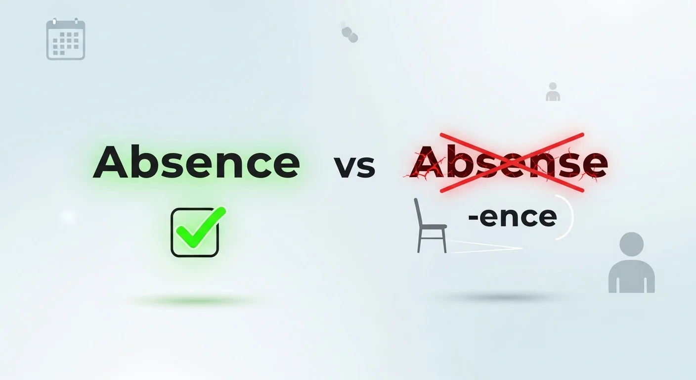 Absence vs Absense: Which Spelling Is Correct and Why It Matters