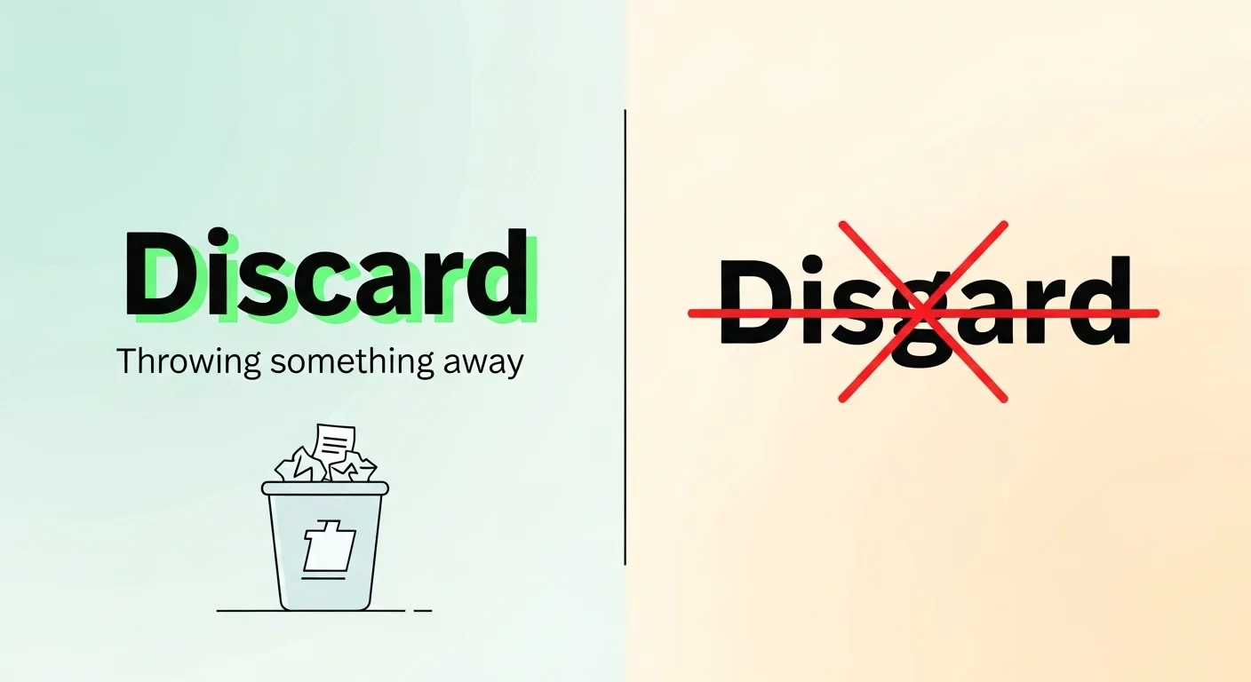 Discard vs Disgard: Which Spelling Is Correct? Clear Explanation with ...