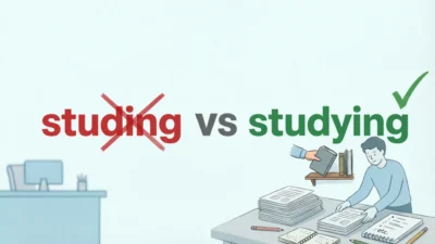 studing vs studying