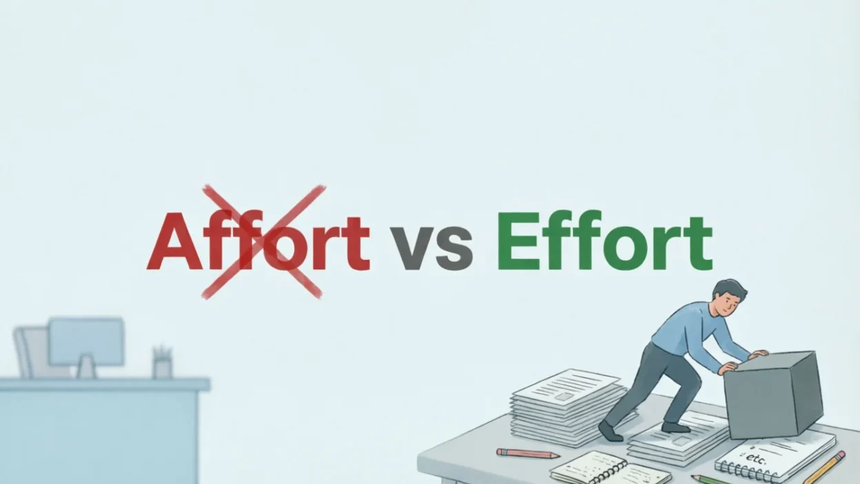 affort vs effort