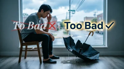 to bad vs too bad