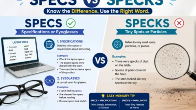 specs vs specks
