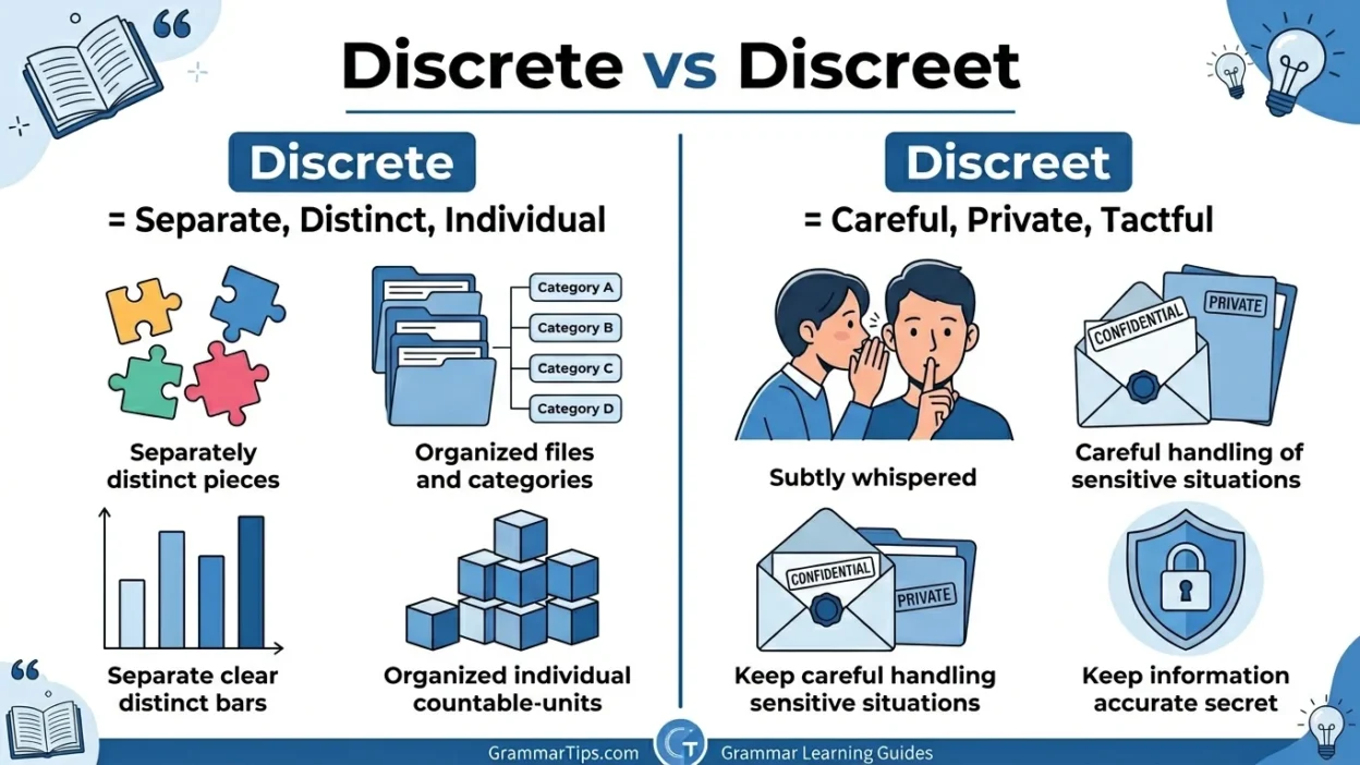 discrete vs discreet