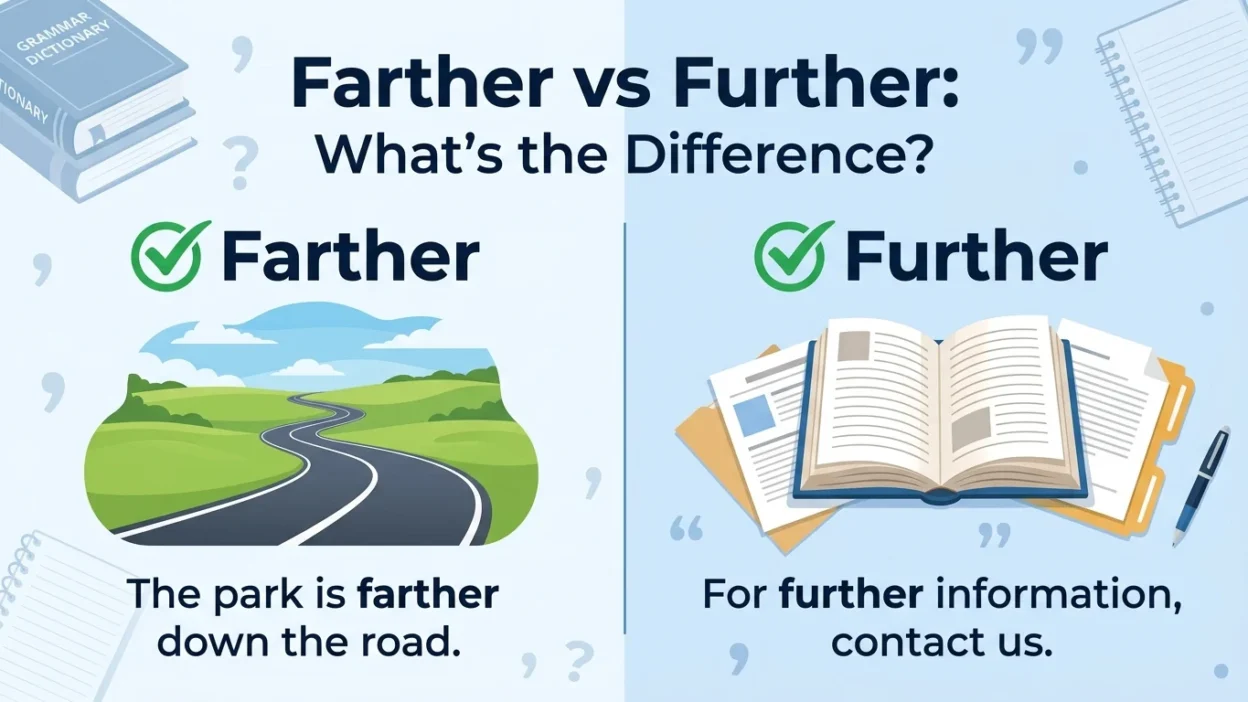 farther vs further
