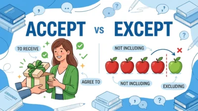 accept vs except