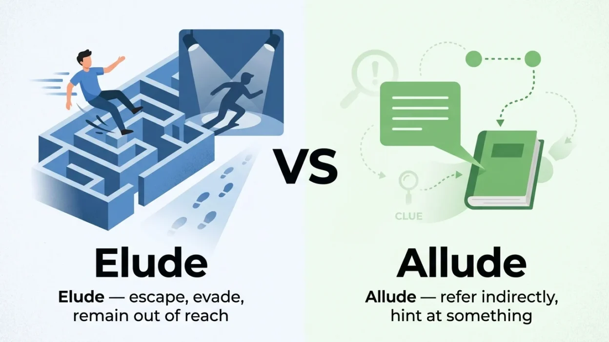 elude vs allude