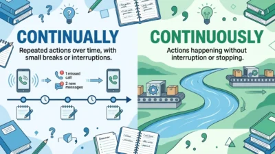 continually vs continuously