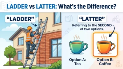 ladder vs latter