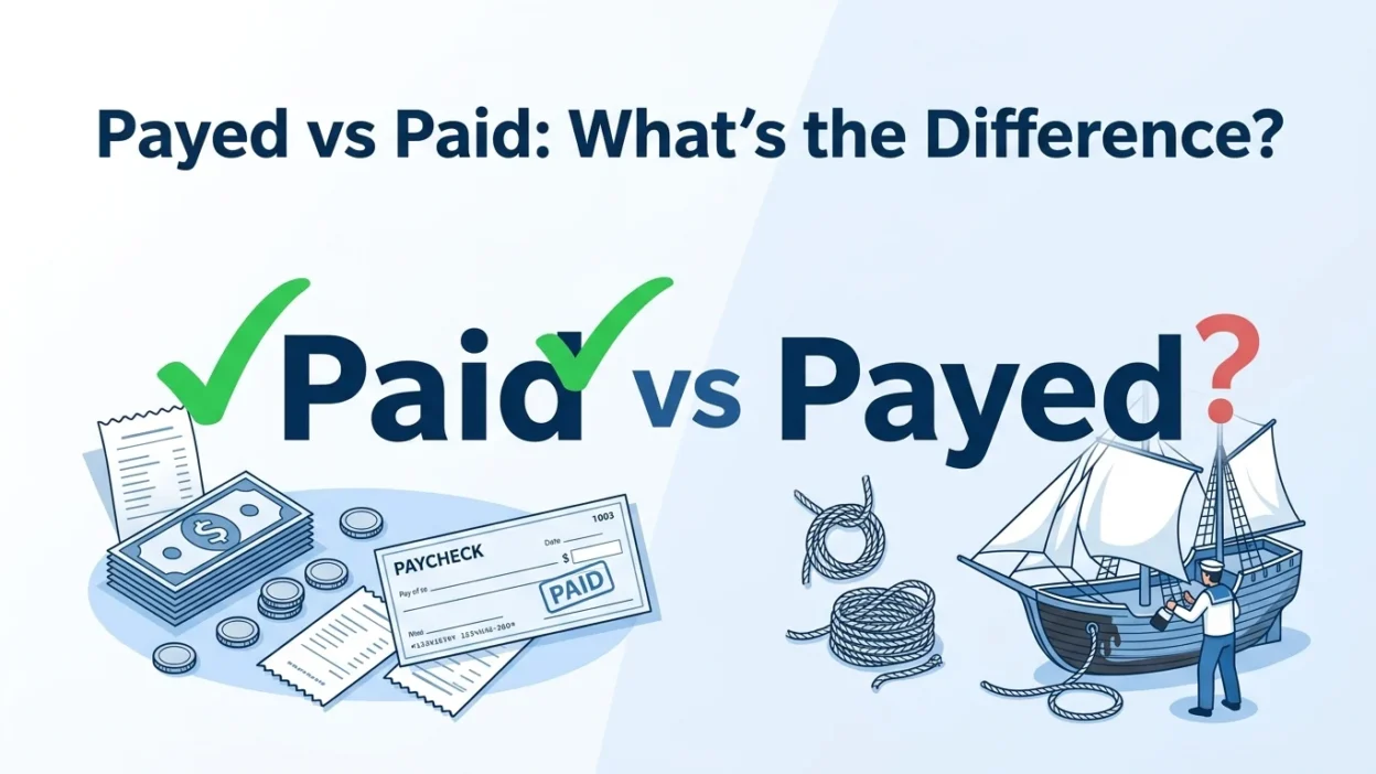 payed vs paid