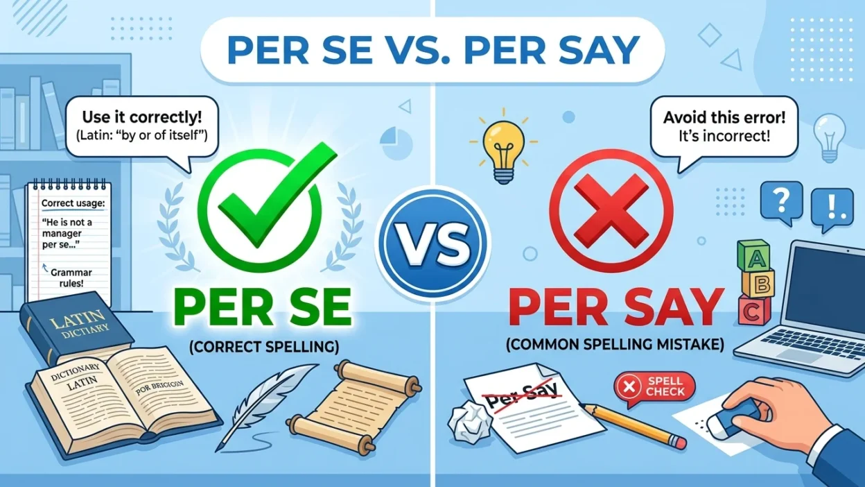 per se vs per say