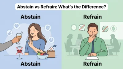 abstain vs refrain