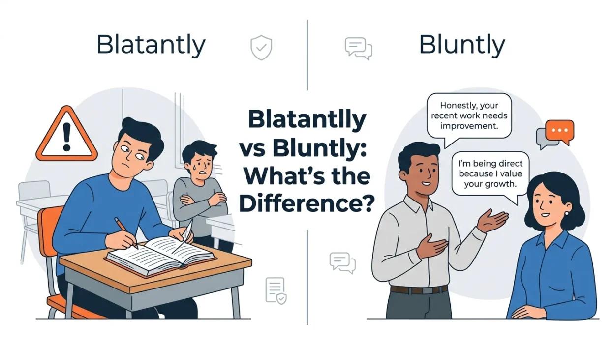 blatantly vs bluntly