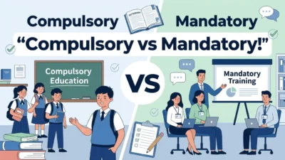 compulsory vs mandatory