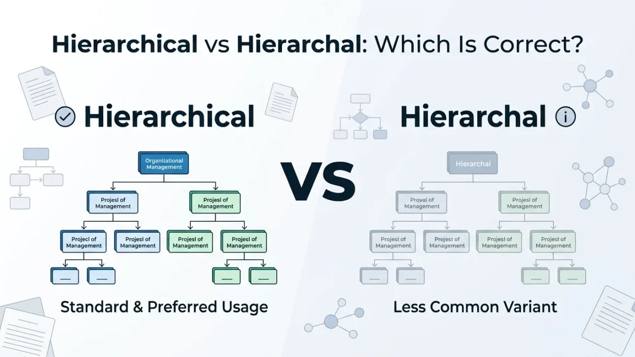 hierarchical vs hierarchal