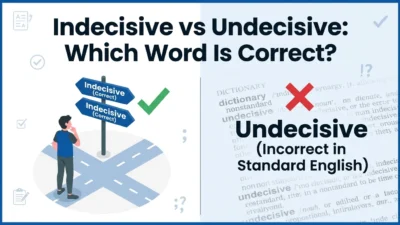 indecisive vs undecisive