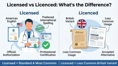 licensed vs licenced
