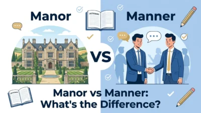 manor vs manner