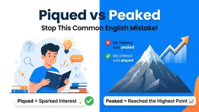 piqued vs peaked
