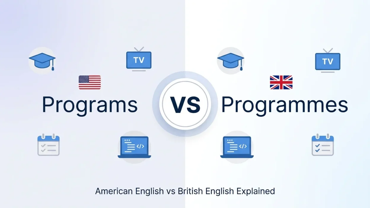 programs vs programmes