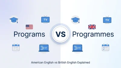 programs vs programmes