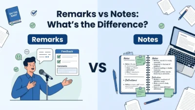 remarks vs notes