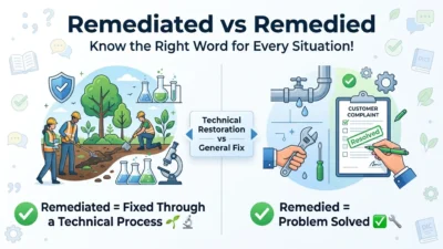remediated vs remedied