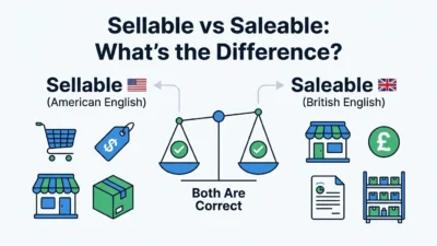 sellable vs saleable