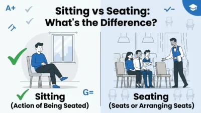 sitting vs seating