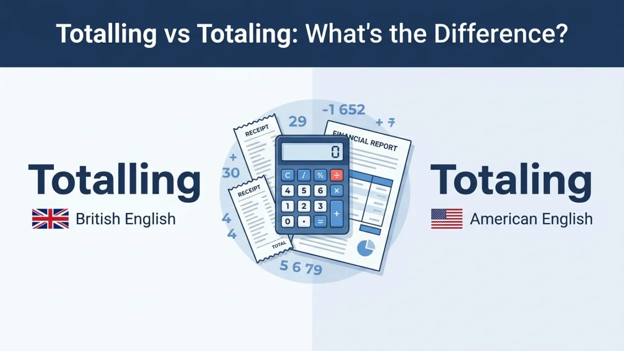 totalling vs totaling
