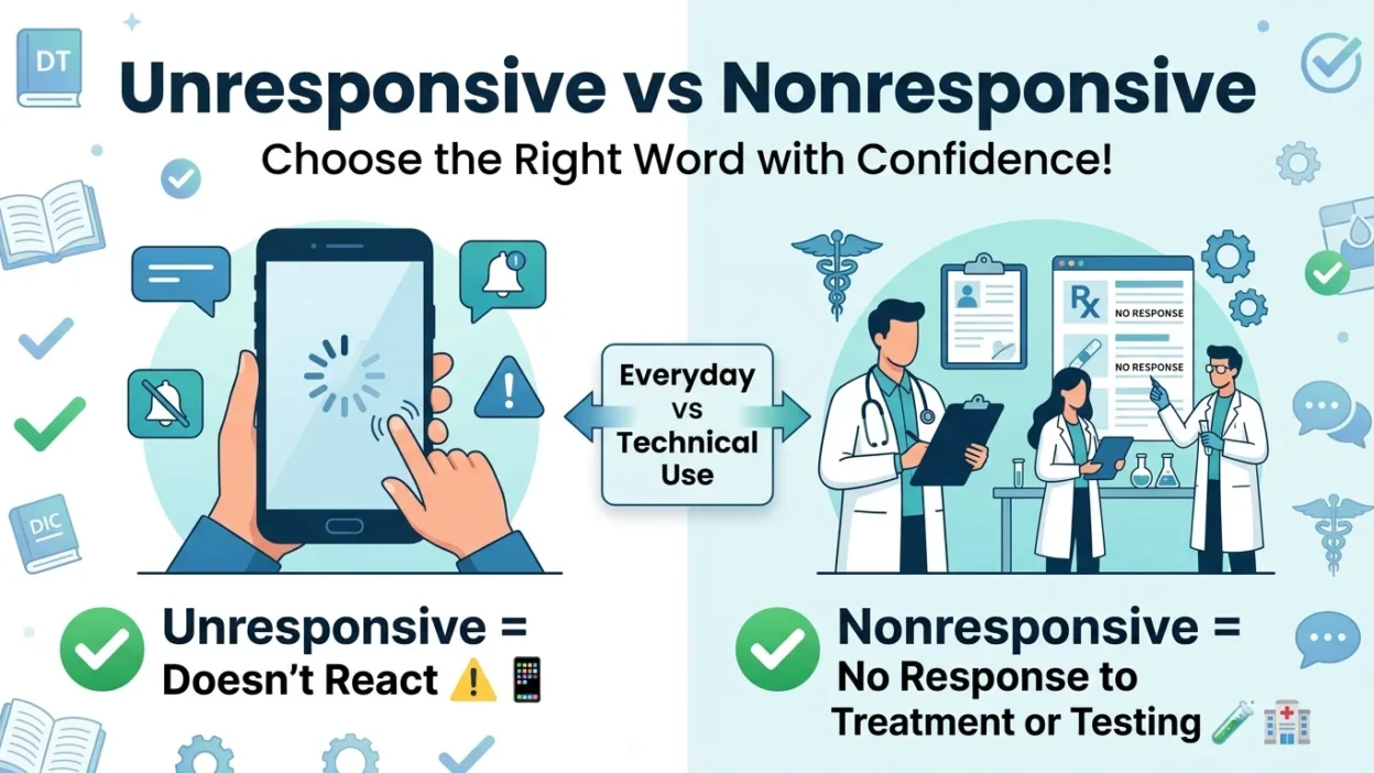 unresponsive vs nonresponsive