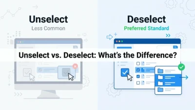 unselect vs deselect