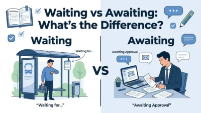 waiting vs awaiting
