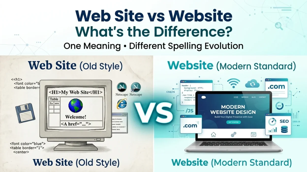 web site vs website