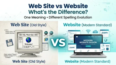 web site vs website