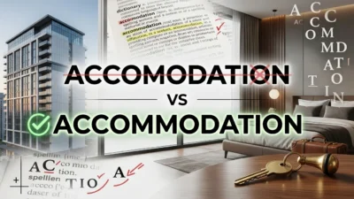 Accomodation vs Accommodation