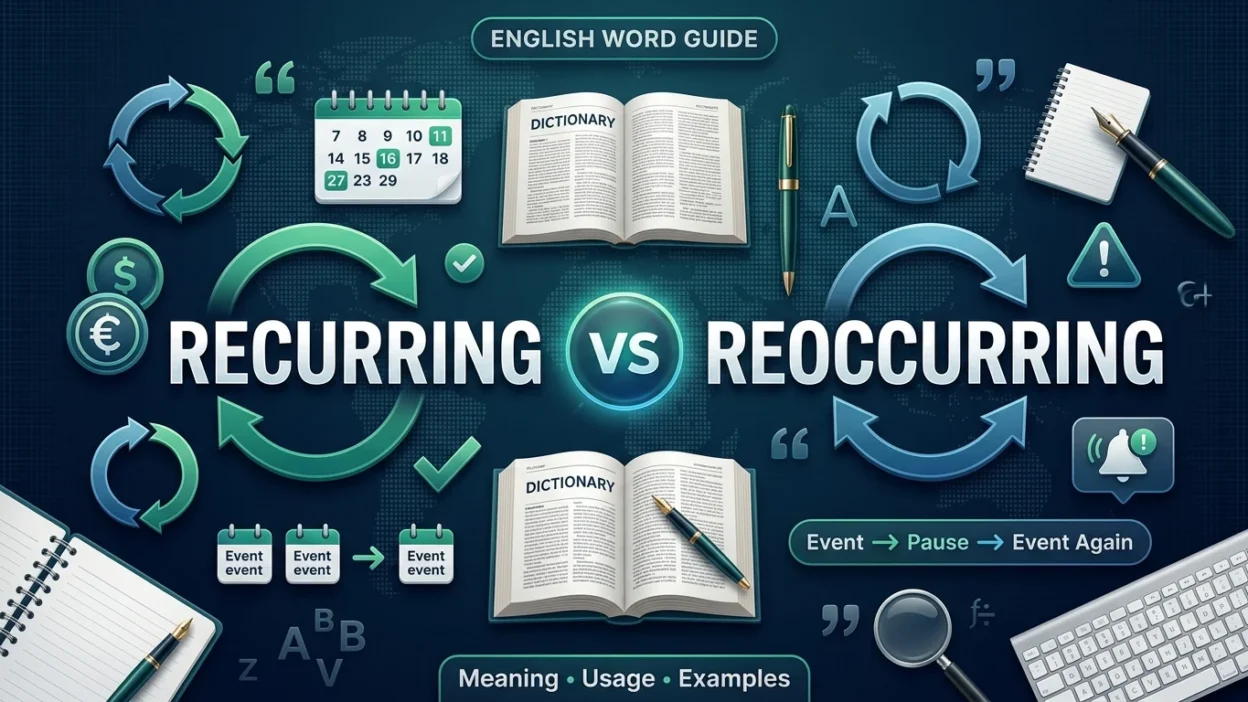 Recurring vs Reoccurring