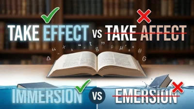 Take Effect or Take Affect