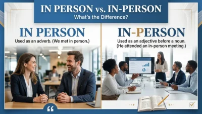 In Person vs In-Person