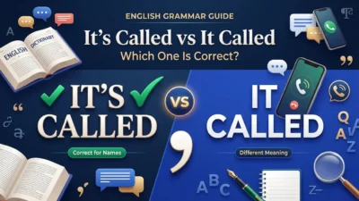 It's Called vs It Called